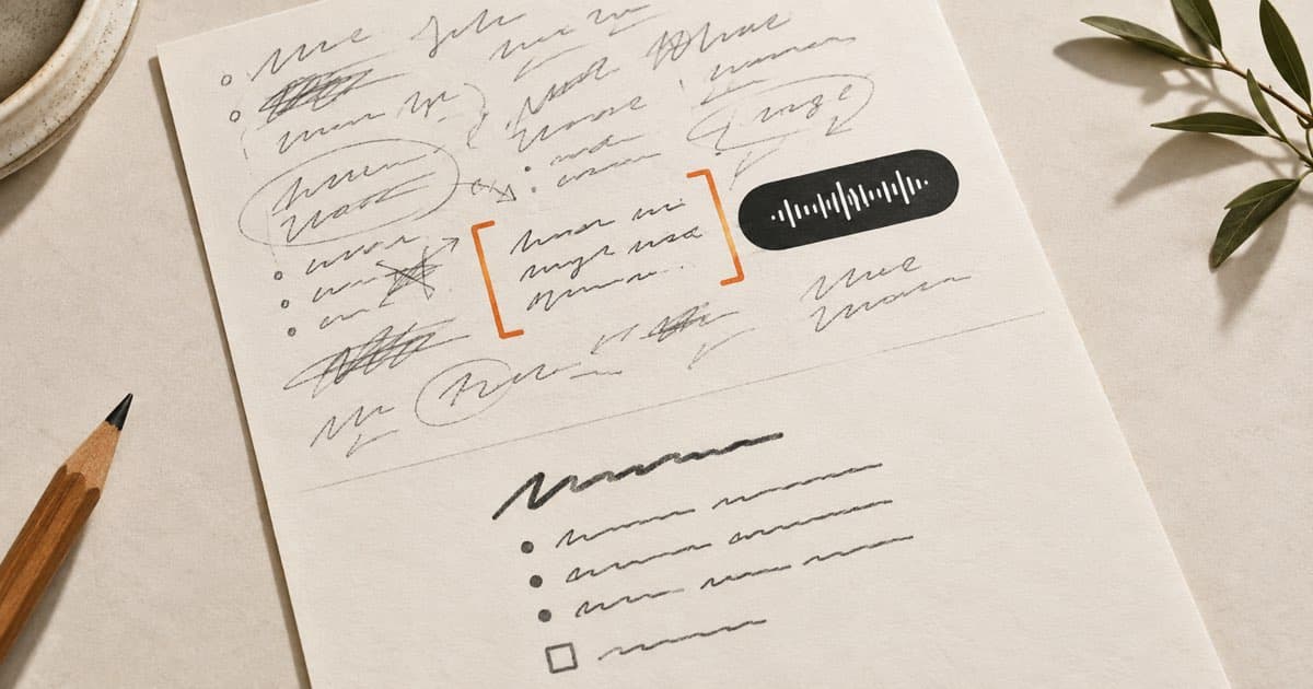 How to turn a spoken brain dump into a useful note